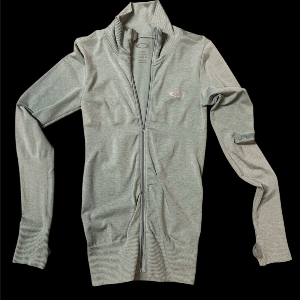 Oakley Light Gray Zip-Up Sweater A-5